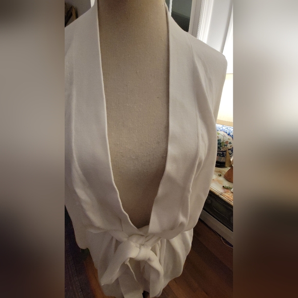 NWT Banana Republic White Kimono Cardigan XL - Picture 6 of 7